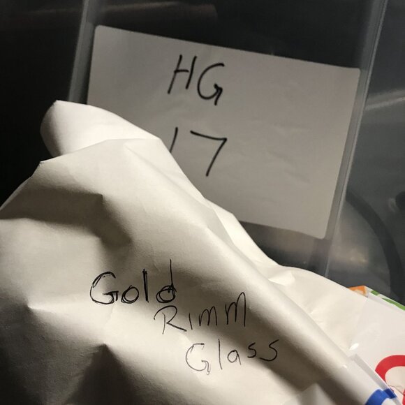 Vintage Etched Gold Leaf Martini Glass With Etched Design 6 In - Picture 7 of 7